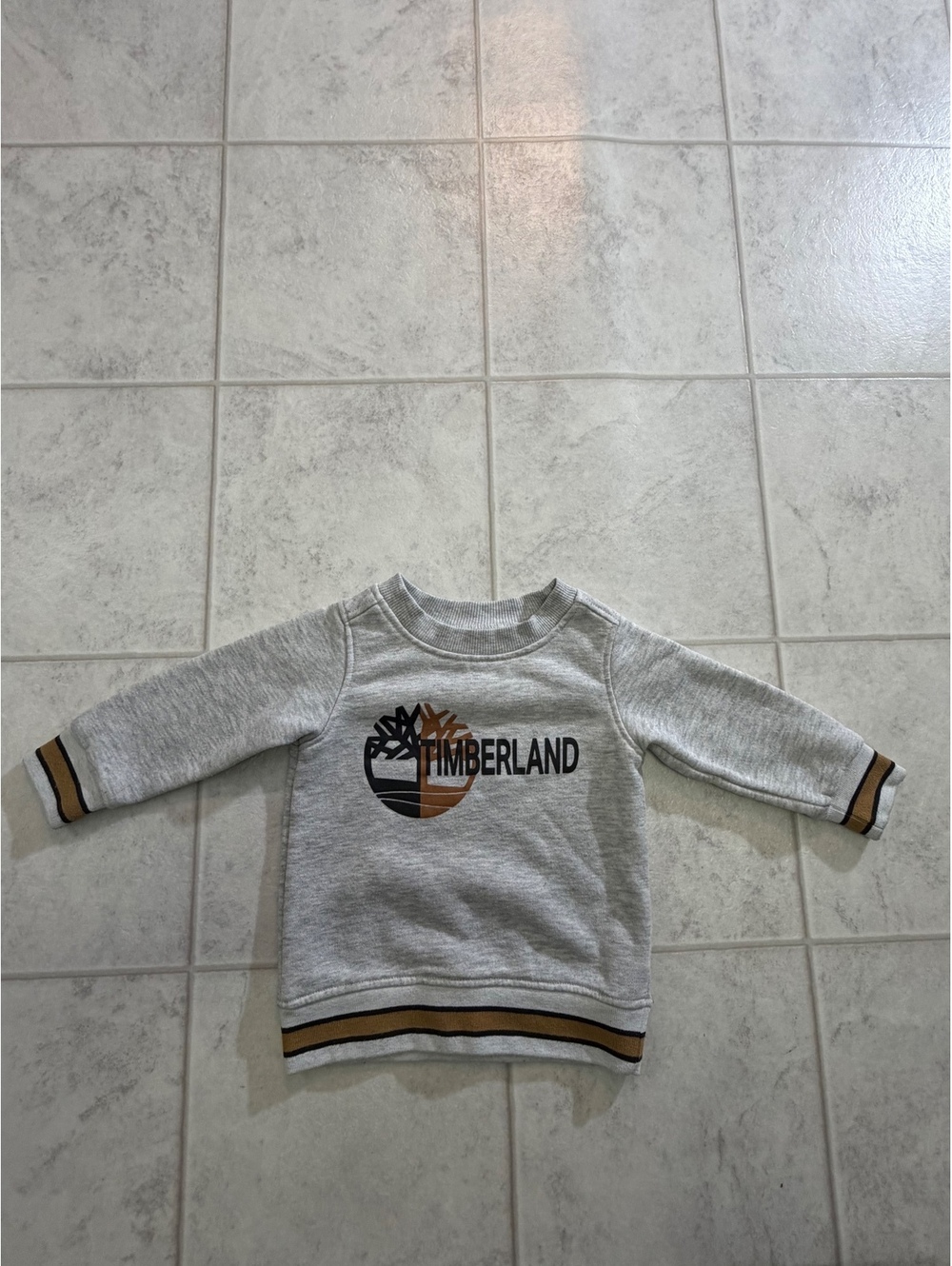 Timberland Baby Sweatshirt 12M Gray with Logo